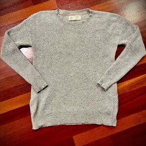 Fat Face Flecked Gray Women's Cashmere Sweater